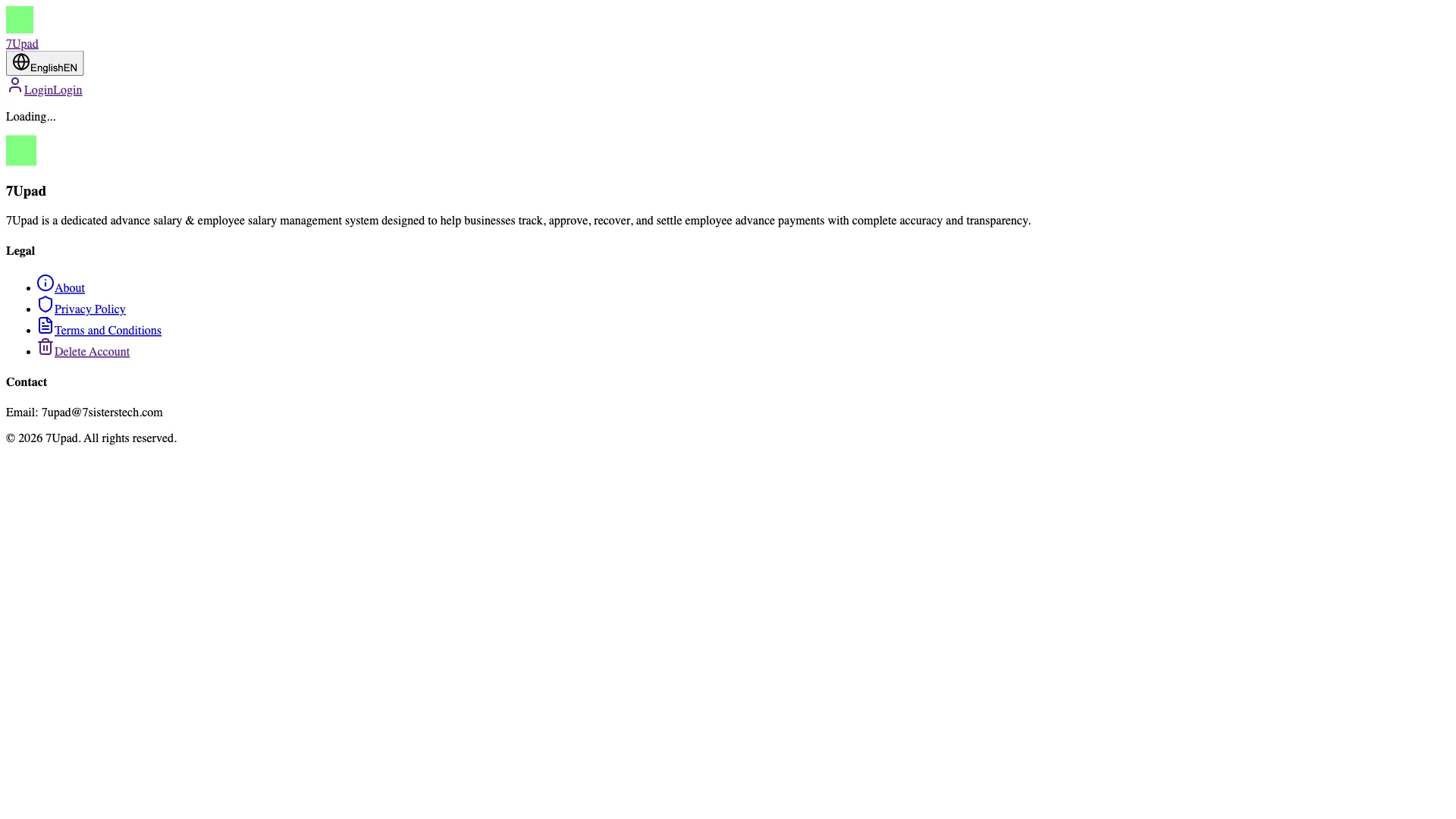 7Upad desktop