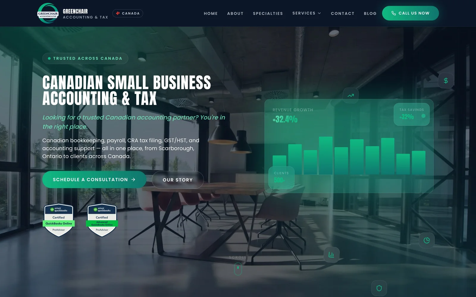 Greenchair Accounting & Tax desktop